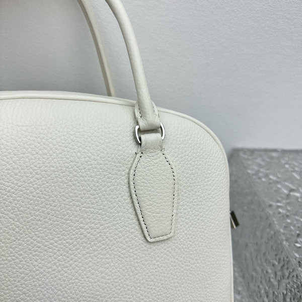 The Row India 12.00 Bag in Leather Ivory