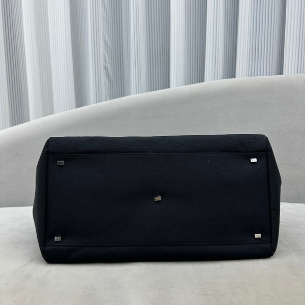 THE ROW Leather-Trim Margaux 17 Inside-Out Top-Handle Bag Black
