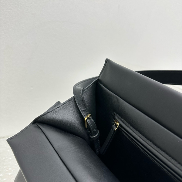 The Row Sienna leather shoulder bag