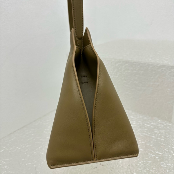 The Row Sienna leather shoulder bag Brown
