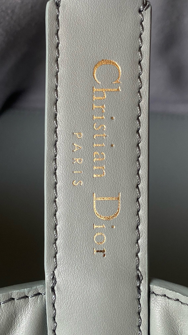 Christian Dior medium DIOR TOUJOURS BAG Blue Macrocannage Calfskin
