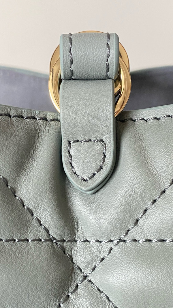 Christian Dior medium DIOR TOUJOURS BAG Blue Macrocannage Calfskin
