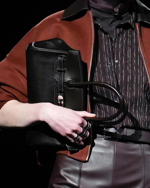 Hermes new Mini Shoulder Birkin 29 Black Swift with Palladium Hardware