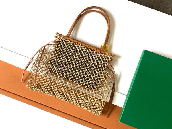Goyard Aligre Bag Raffia Net with Coated Canvas Black