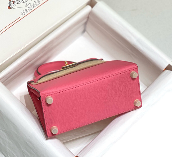 Hermès Vintage Kelly Sellier 20 bag Rose Azalea