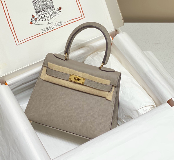 Hermès Vintage Kelly Sellier 20 bag Gris Asphalt