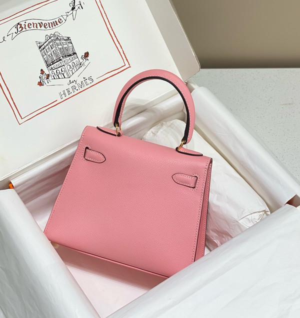 Hermès Vintage Kelly Sellier 20 bag Sakura Pink
