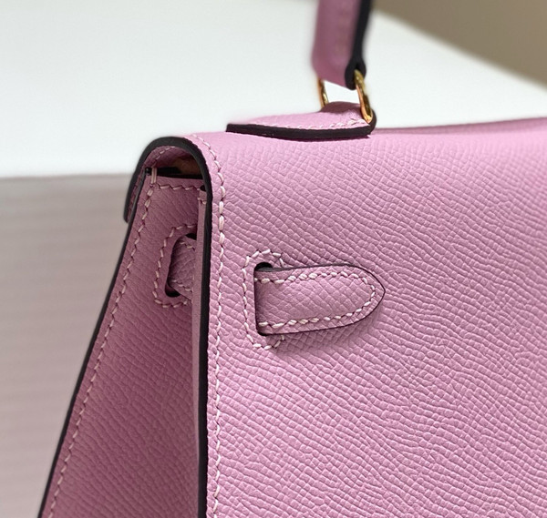 Hermès Vintage Kelly Sellier 20 bag Mauve Sylvester