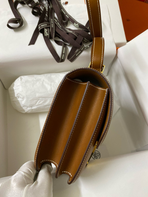 Hermes Constance Bag 24 Fauve Barenia Leather Gold Hardware