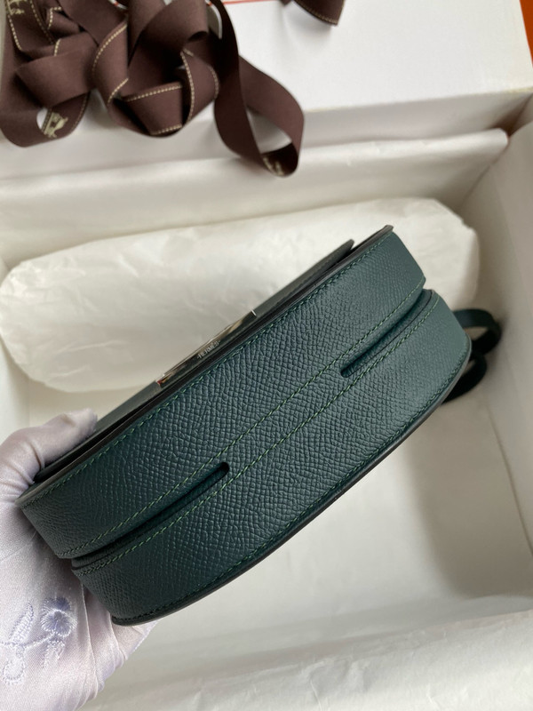 Hermes 6O Vert Cypres Mosaique au 24 - 17 bag Palladium Hardware