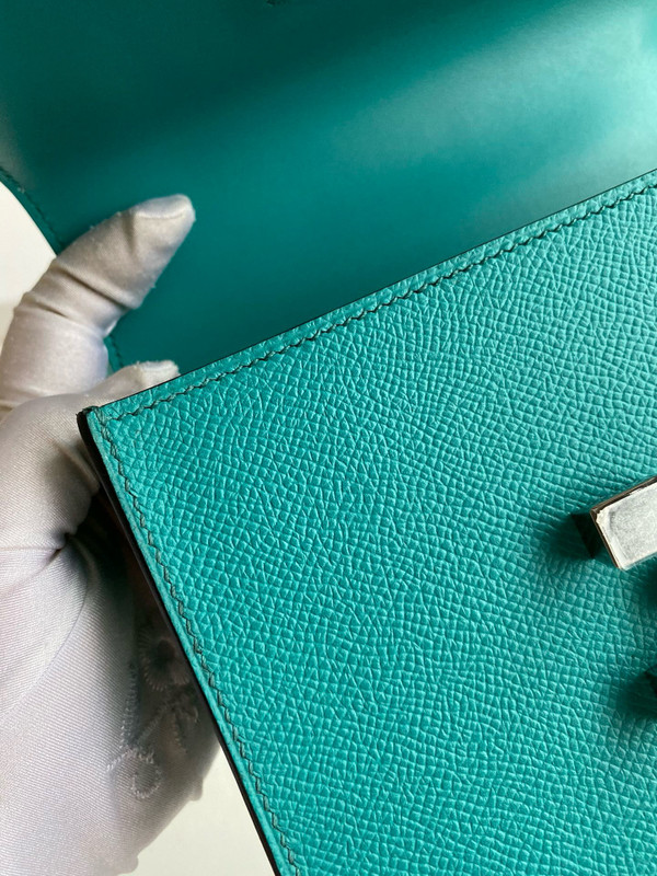 Hermes Vert Vérone Mosaique au 24 - 17 bag Palladium Hardware