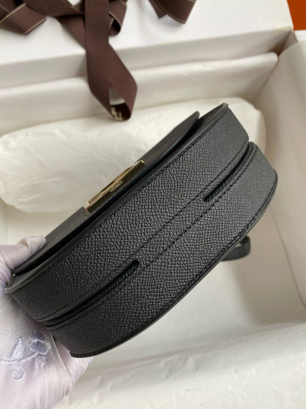 Hermes Black Mosaique au 24 - 17 bag Gold Hardware