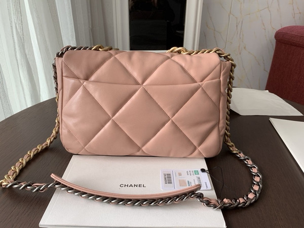 CHANEL 19 Pink Large Flap Bag