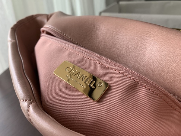 CHANEL 19 Pink Large Flap Bag