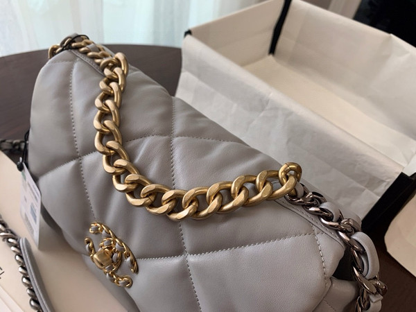 CHANEL 19 Grey Bag