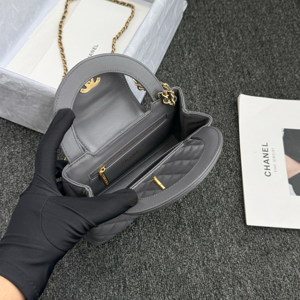 Chanel Kelly Mini Shopping Bag Grey