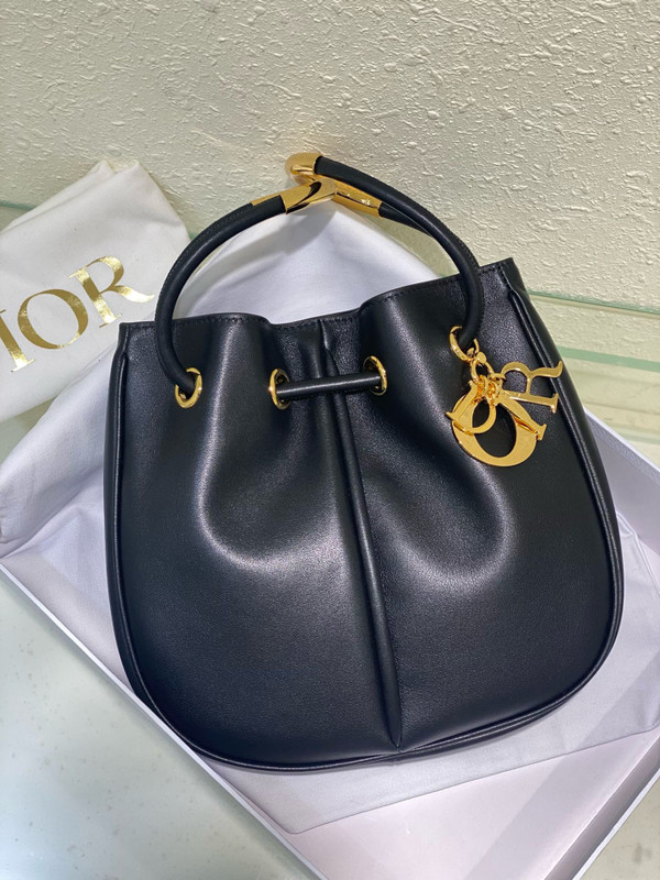 Christian Dior Medium Dior Nolita Bag  Black Calfskin