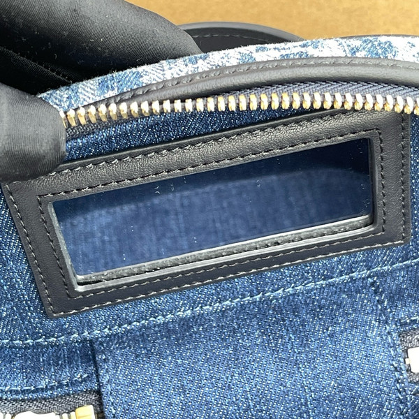 Christian Dior 30 Montaigne Mini Vanity Case  Blue Dior Oblique Jacquard