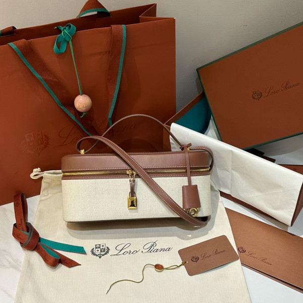Loro Piana Extra Bag L27  Cotton, Linen