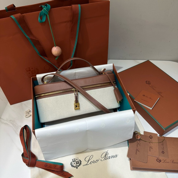 Loro Piana Extra Bag L27  Cotton, Linen