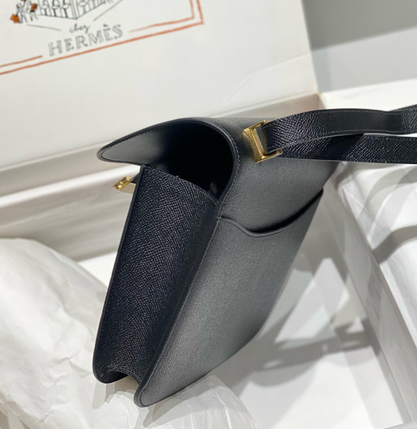 Hermès Constance 1-24 Black Epsom Gold Hardware