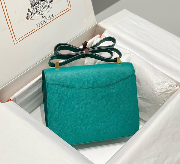 Hermès Constance 1-24 Vert Verone Epsom Gold Hardware