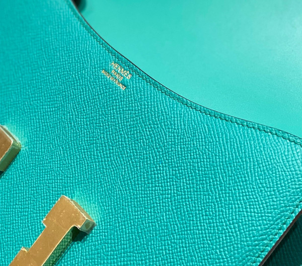 Hermès Constance 1-24 Vert Verone Epsom Gold Hardware