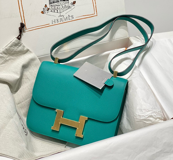 Hermès Constance 1-24 Vert Verone Epsom Gold Hardware