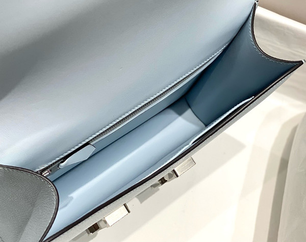 Hermès Constance 1-24 Blue Pale Epsom Palladium Hardware