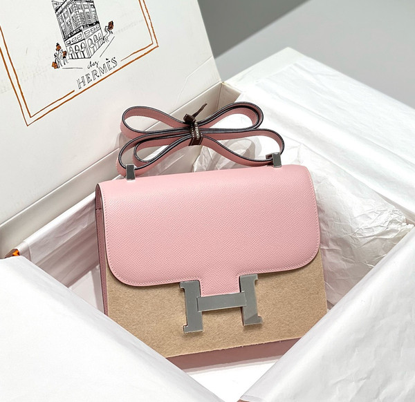 Hermès Constance 1-24 Pink Sakura Epsom Palladium Hardware