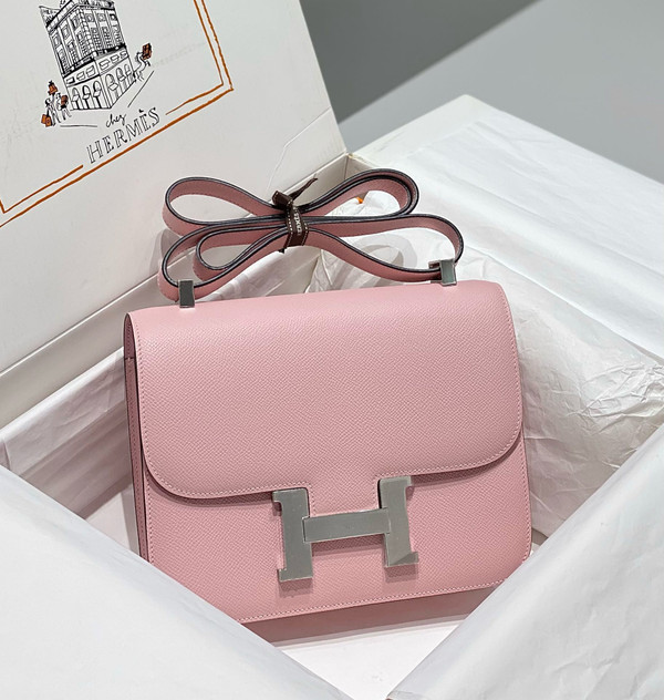 Hermès Constance 1-24 Pink Sakura Epsom Palladium Hardware