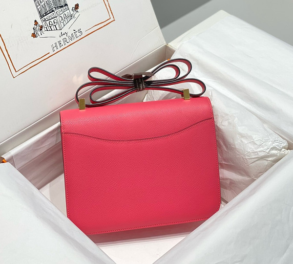 Hermès Constance 1-24 Rose Azalee Epsom Gold Hardware