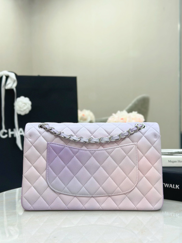 CHANEL CLASSIC 11.12 HANDBAG Cloudy Tie and Dye Calfskin With Silver Hardware