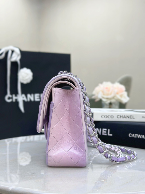 CHANEL CLASSIC 11.12 HANDBAG Cloudy Tie and Dye Calfskin With Silver Hardware