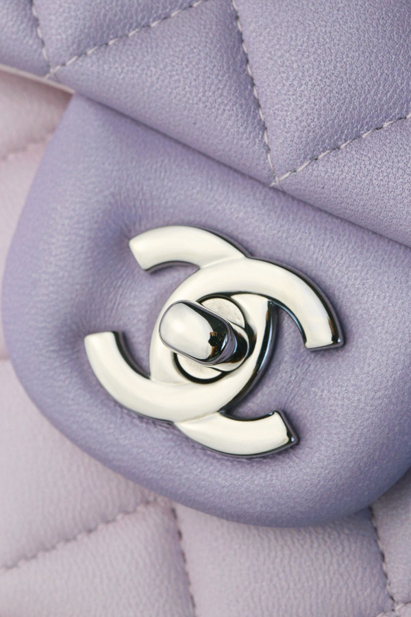 CHANEL CLASSIC 11.12 HANDBAG Cloudy Tie and Dye Calfskin With Silver Hardware
