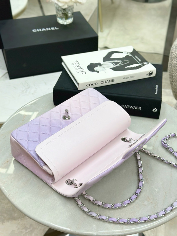 CHANEL CLASSIC 11.12 HANDBAG Cloudy Tie and Dye Calfskin With Silver Hardware