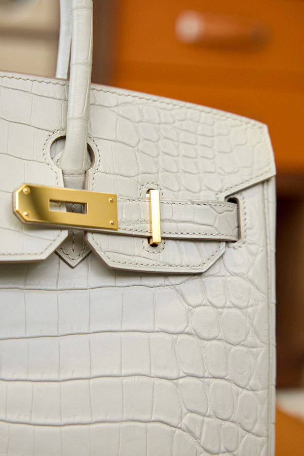 Hermes Birkin 25cm Béton Matte Alligator  with Gold hardware
