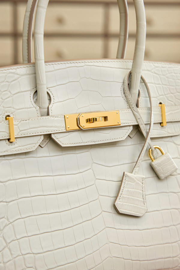 Hermes Birkin 25cm Béton Matte Alligator  with Gold hardware