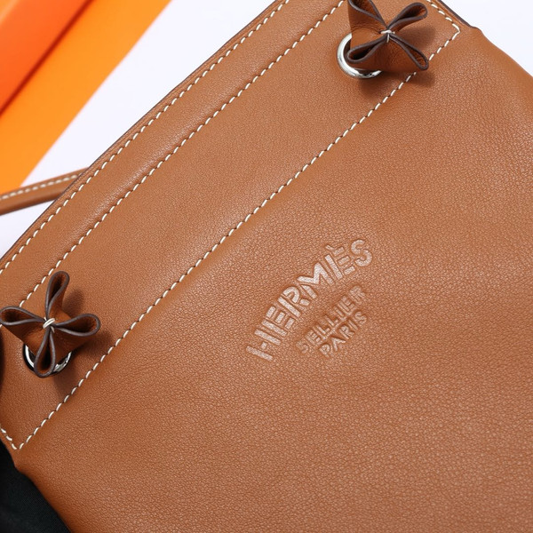 Hermès Gold Calfskin Mini Aline