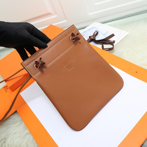 Hermès Gold Calfskin Mini Aline