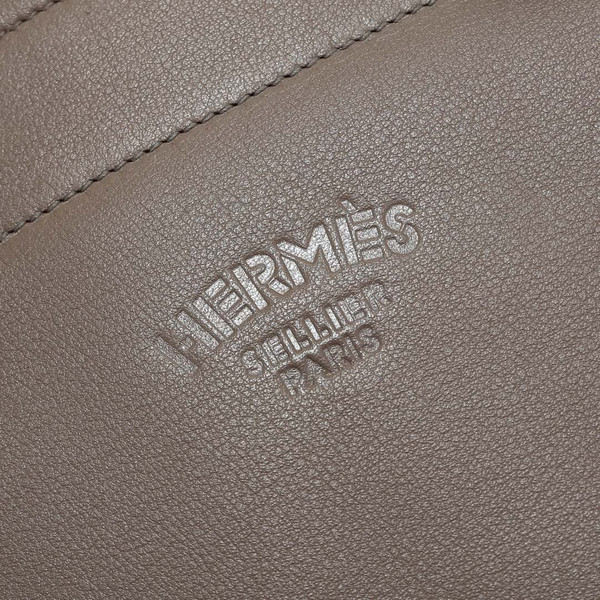 Hermès Etoupe Calfskin Mini Aline