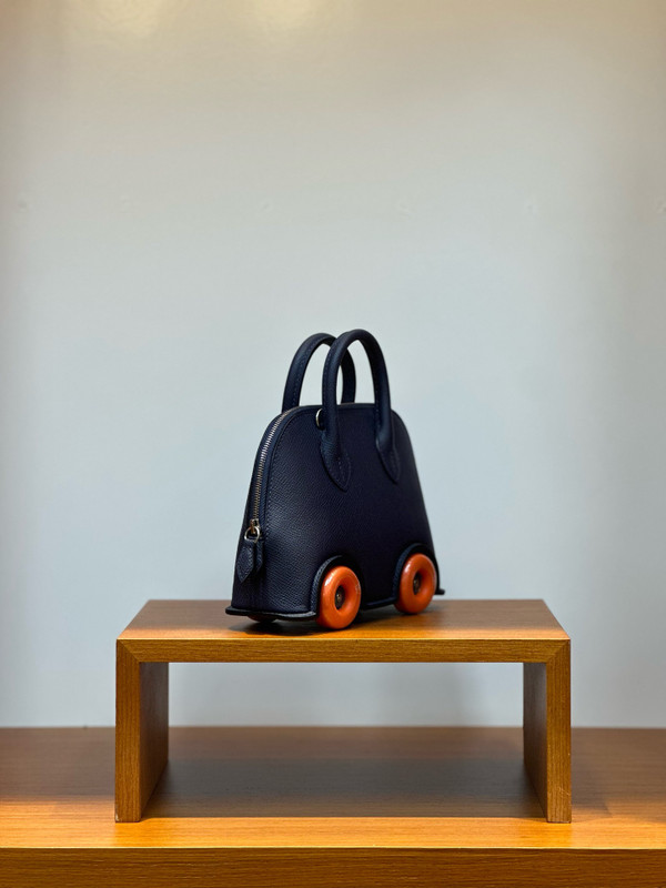 Hermès Bleu Saphir  Epsom Bolide On Wheels Palladium Hardware