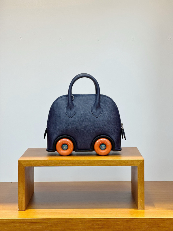 Hermès Bleu Saphir  Epsom Bolide On Wheels Palladium Hardware