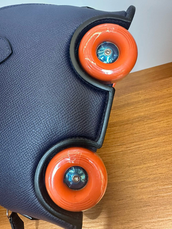 Hermès Bleu Saphir  Epsom Bolide On Wheels Palladium Hardware