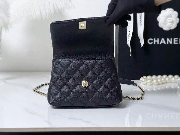 Chanel MINI FLAP BAG WITH TOP LIZARD HANDLE 2024