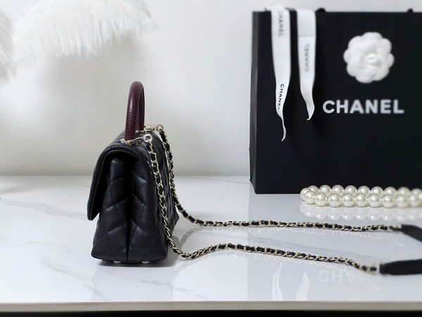 Chanel MINI FLAP BAG WITH TOP LIZARD HANDLE 2024