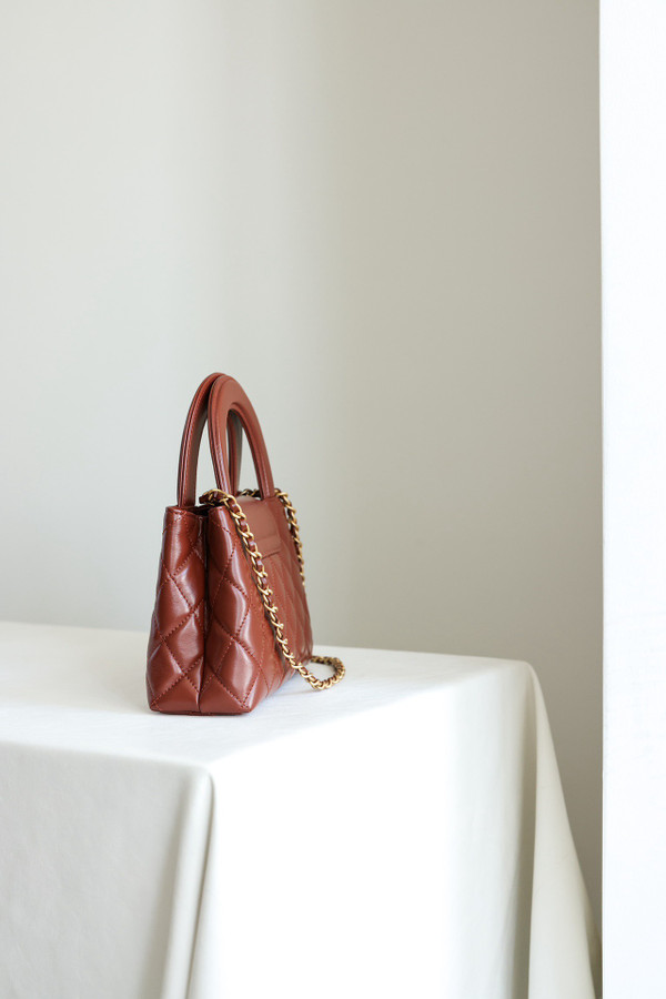 Chanel Kelly Mini Shopping Bag Caramel