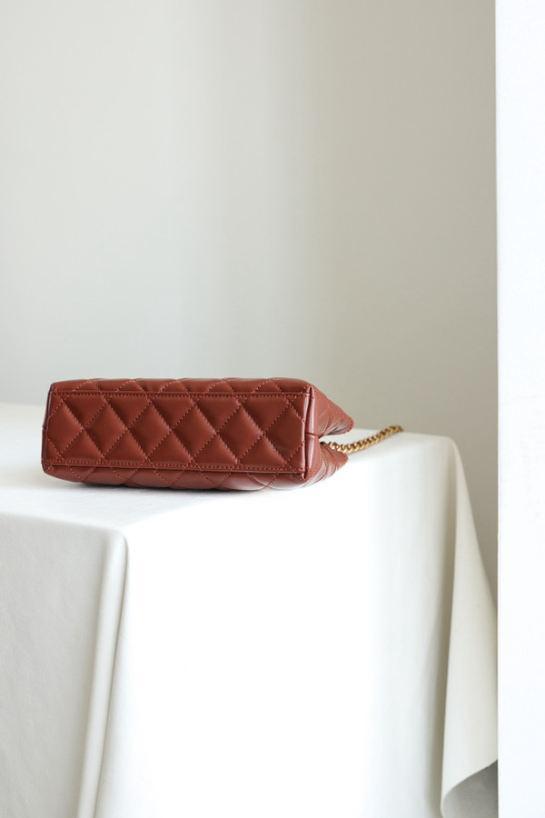 Chanel Kelly Mini Shopping Bag Caramel
