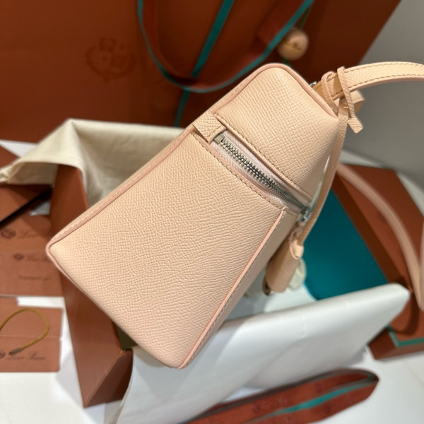 Loro Piana Extra Bag L27  Smooth Calfskin Light Mastic