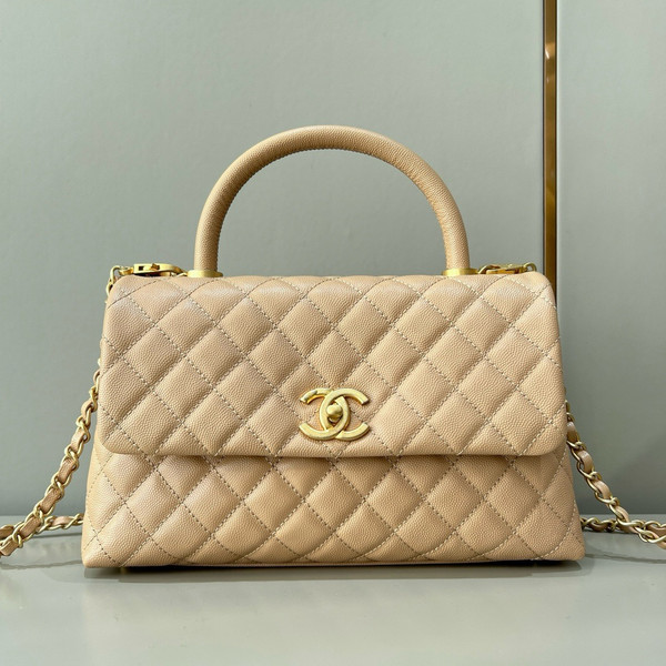 Chanel Chai Calfskin Coco Handle Bag 29cm